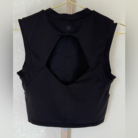 Lululemon Sweat Intention Tank Black Size 6 Nulu - Picture 5 of 11